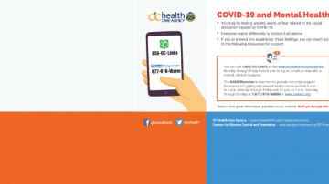COVID-19 and Mental Health flyer