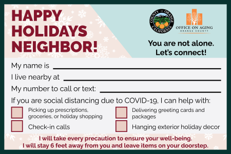 County_Happy Holidays Neighbor! Postcard
