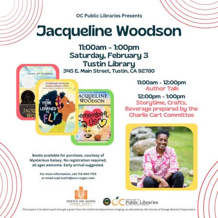 Jacqueline Woodson Author The Year We Learned to Fly | OC Office on Aging