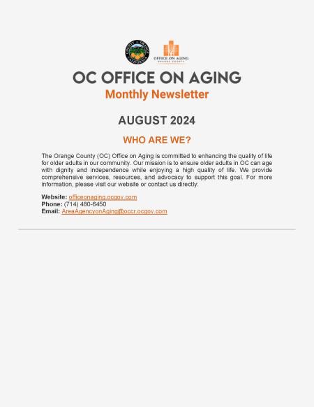 OOA Newsletter (August 2024) pg1