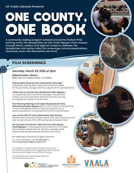 One County One Book Program_Film Screenings 3.29.25