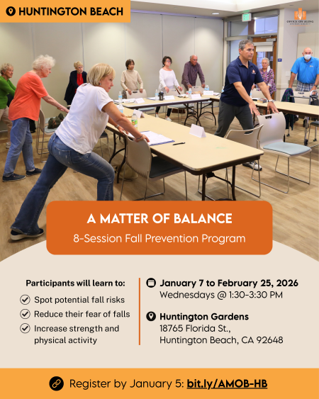 A Matter of Balance Event Flyer for January 2026