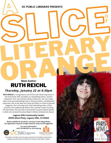 Meet Author Ruth Reichl Flyer on January 22, 2026